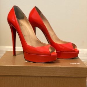 Christian Louboutin peep toe Pumps